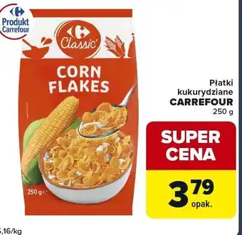 Globi Płatki kukurydziane Carrefour Classic oferta