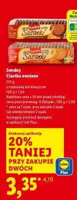 Lidl Sondey Ciastka owsiane oferta