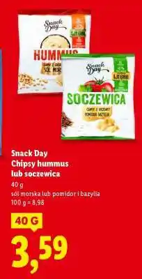 Lidl SNACK DAY Chipsy Hummus lub Soczewica oferta