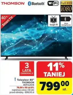 Carrefour Telewizor 40 THOMSON 40FG2S14 oferta