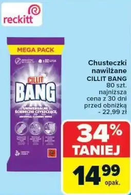 Carrefour Chusteczki nawilżane Cillit Bang 80 szt oferta