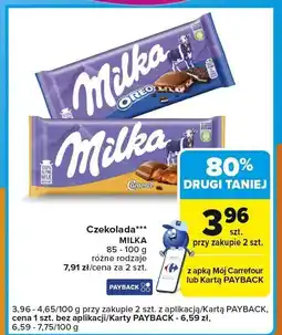 Carrefour Express Czekolada Milka Oreo/Caramel oferta