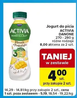 Carrefour Express Jogurt do picia Activia Danone oferta