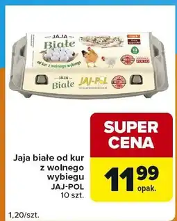 Carrefour Express Jajka białe od kur z wolnego wybiegu Jaj-Pol oferta