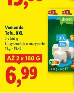 Lidl Tofu Vemondo klasyczne XXL oferta
