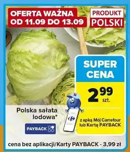 Carrefour Express Sałata lodowa polska Carrefour Express oferta