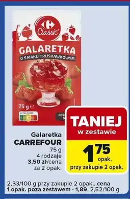 Carrefour Express Galaretka o smaku truskawkowym Carrefour Classic oferta