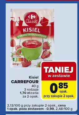Carrefour Express Kisiel o smaku truskawkowym Carrefour Classic oferta
