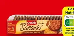 Lidl Ciastka owsiane Sasanki z czekoladą mleczną Sondey oferta