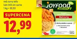 Lidl Danie gotowe Joyfood Protein Wysokobiałkowy posiłek wegetariański red curry tofu oferta
