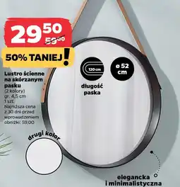 Netto Lustro ścienne na skórzanym oferta