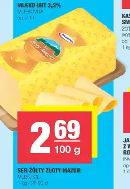 EuroSPAR Ser żółty złoty mazur mlekpol oferta
