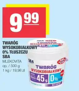 EuroSPAR Twaróg wysokobiałkowy 0% tłuszczu sba mlekovita oferta
