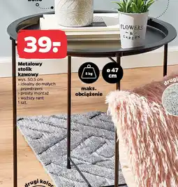 Netto Metalowy stolik kawowy oferta