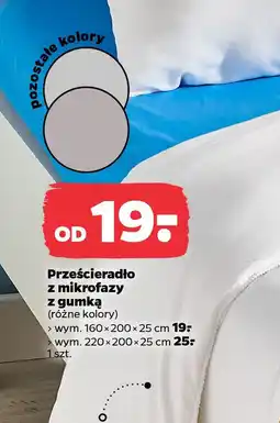 Netto Prześcieradło z mikrofazy z gumką oferta