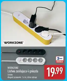 ALDI WORKZONE Listwa zasilająca 4 gniazda oferta