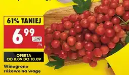Biedronka Winogrono różowe na wagę Biedronka oferta