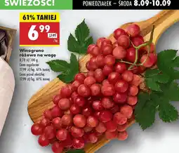 Biedronka Winogrono różowe na wagę Biedronka oferta