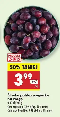 Biedronka Śliwka węgierka na wagę Biedronka oferta