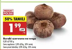 Biedronka Buraki czerwone na wagę Biedronka oferta