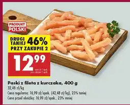 Biedronka Paski z fileta z kurczaka Biedronka oferta