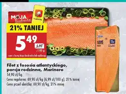 Biedronka Filet z łososia atlantyckiego porcja rodzinna Marinero oferta