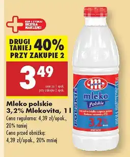 Biedronka Mleko polskie 3,2% Mlekovita oferta