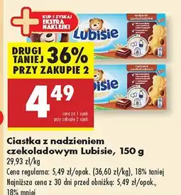 Biedronka Ciastka z nadzieniem czekoladowym Lubisie oferta