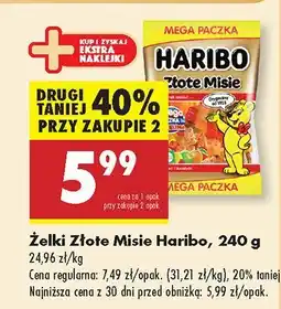 Biedronka Żelki Złote Misie Haribo oferta