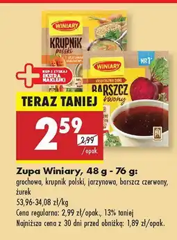 Biedronka Zupa Winiary oferta
