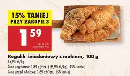 Biedronka Rogalik śniadaniowy z makiem Biedronka oferta