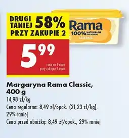 Biedronka Margaryna Rama Classic oferta