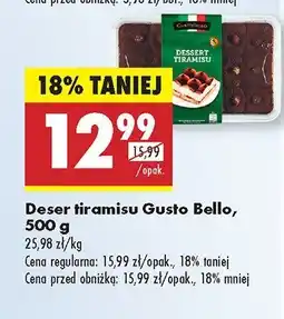 Biedronka Deser tiramisu Gusto Bello oferta