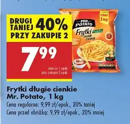 Biedronka Frytki długie cienkie Mr. Potato oferta