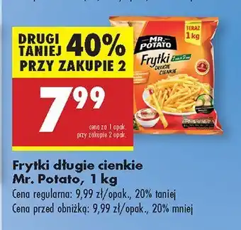 Biedronka Frytki długie cienkie Mr. Potato oferta