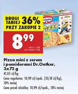 Biedronka Pizza mini z serem i pomidorami Dr.Oetker oferta