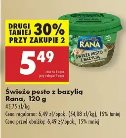 Biedronka Świeże pesto z bazylią Rana oferta
