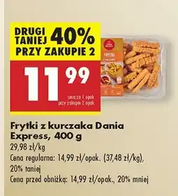 Biedronka Frytki z kurczaka Dania Express oferta