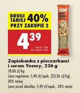 Biedronka Zapiekanka z pieczarkami i serem Yeemy oferta