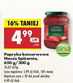 Biedronka Papryka konserwowa Nasza Spiżarnia oferta