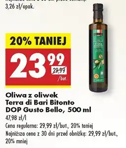 Biedronka Oliwa z oliwek Terra di Bari Bitonto DOP Gusto Bello oferta
