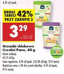 Biedronka Grzanki chlebowe Crostini Pano oferta