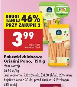 Biedronka Paluszki chlebowe Grissini Pano oferta