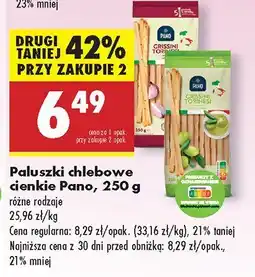 Biedronka Paluszki chlebowe cienkie Pano oferta