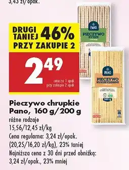 Biedronka Pieczywo chrupkie Pano oferta