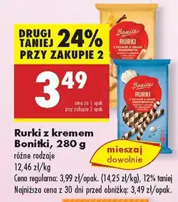 Biedronka Rurki z kremem Bonitki oferta