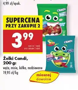 Biedronka Żelki Candi wiśnia, tutka, nadziewane oferta