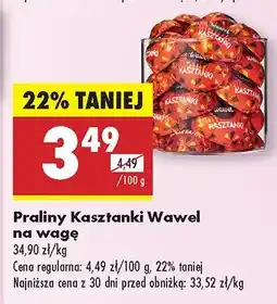 Biedronka Praliny Kasztanki Wawel oferta