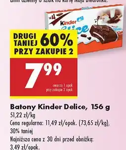 Biedronka Batonik Kinder Delice oferta