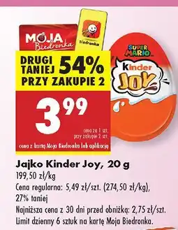 Biedronka Jajko Kinder Joy oferta